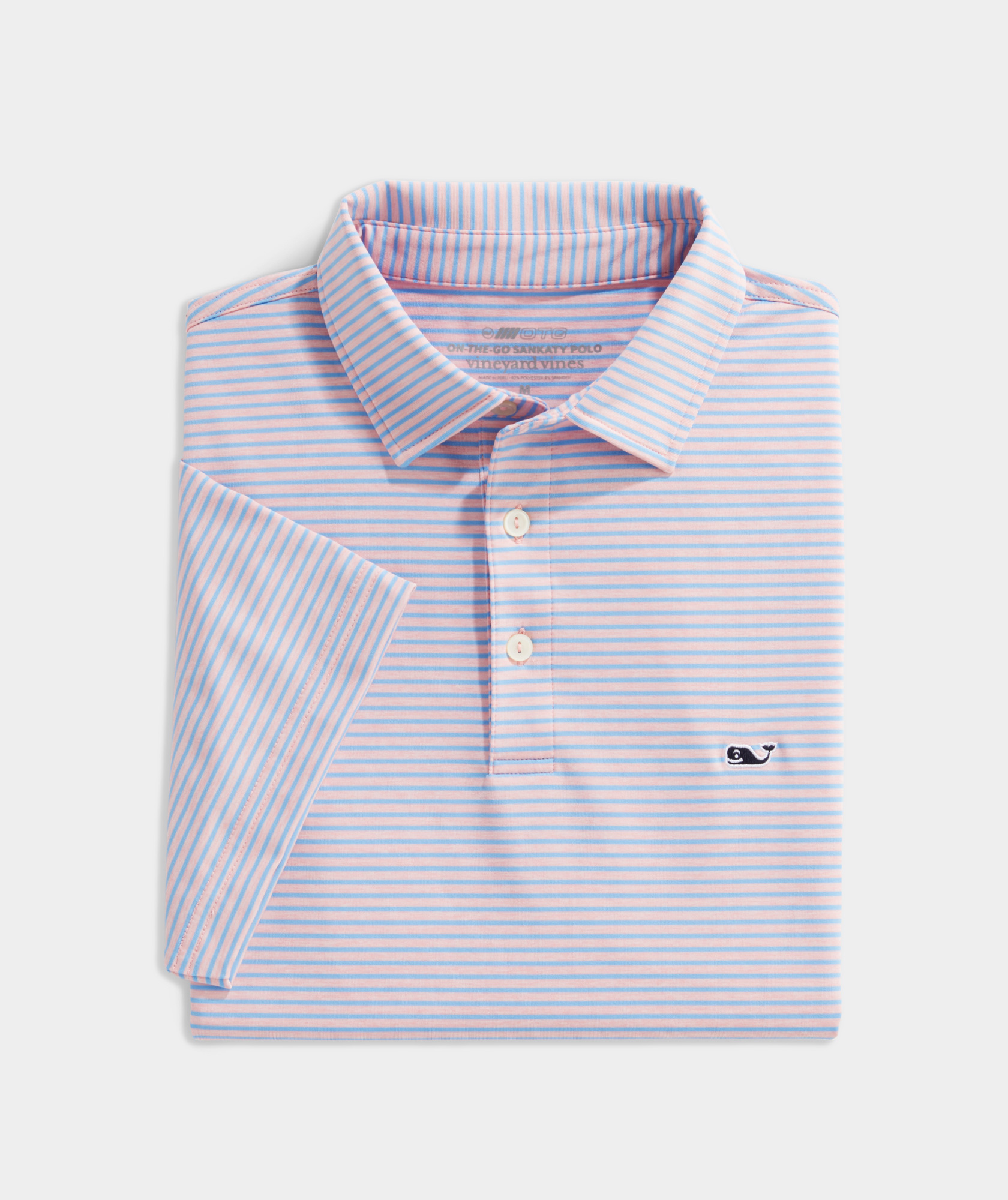 Men's Vineyard Vines Charcoal Cleveland Browns Destin Stripe Sankaty Polo Size: Medium