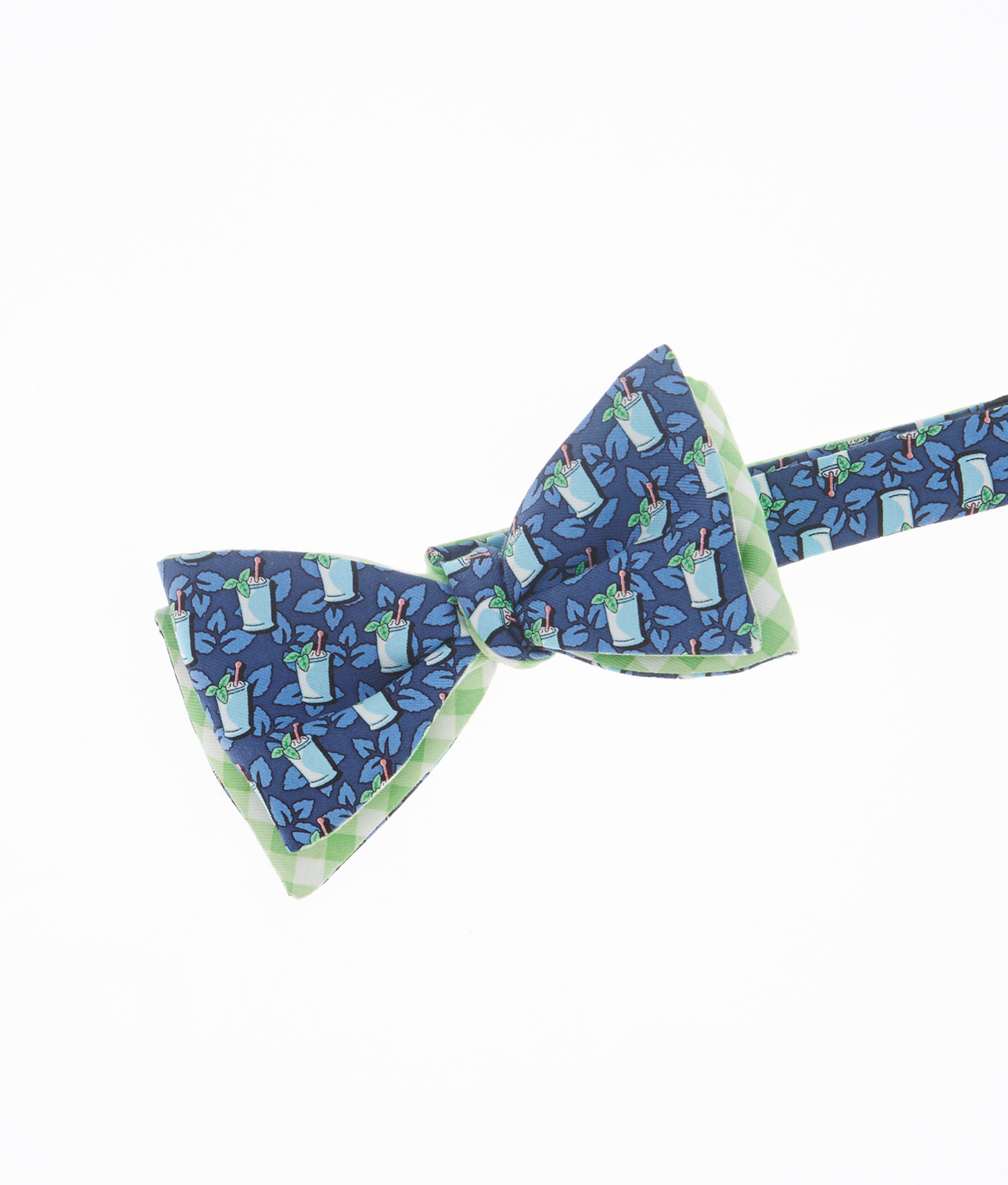 NWT Vineyard Vines Kentucky Derby men’s bow hot tie/mint julep blue/adj 13.75-18”