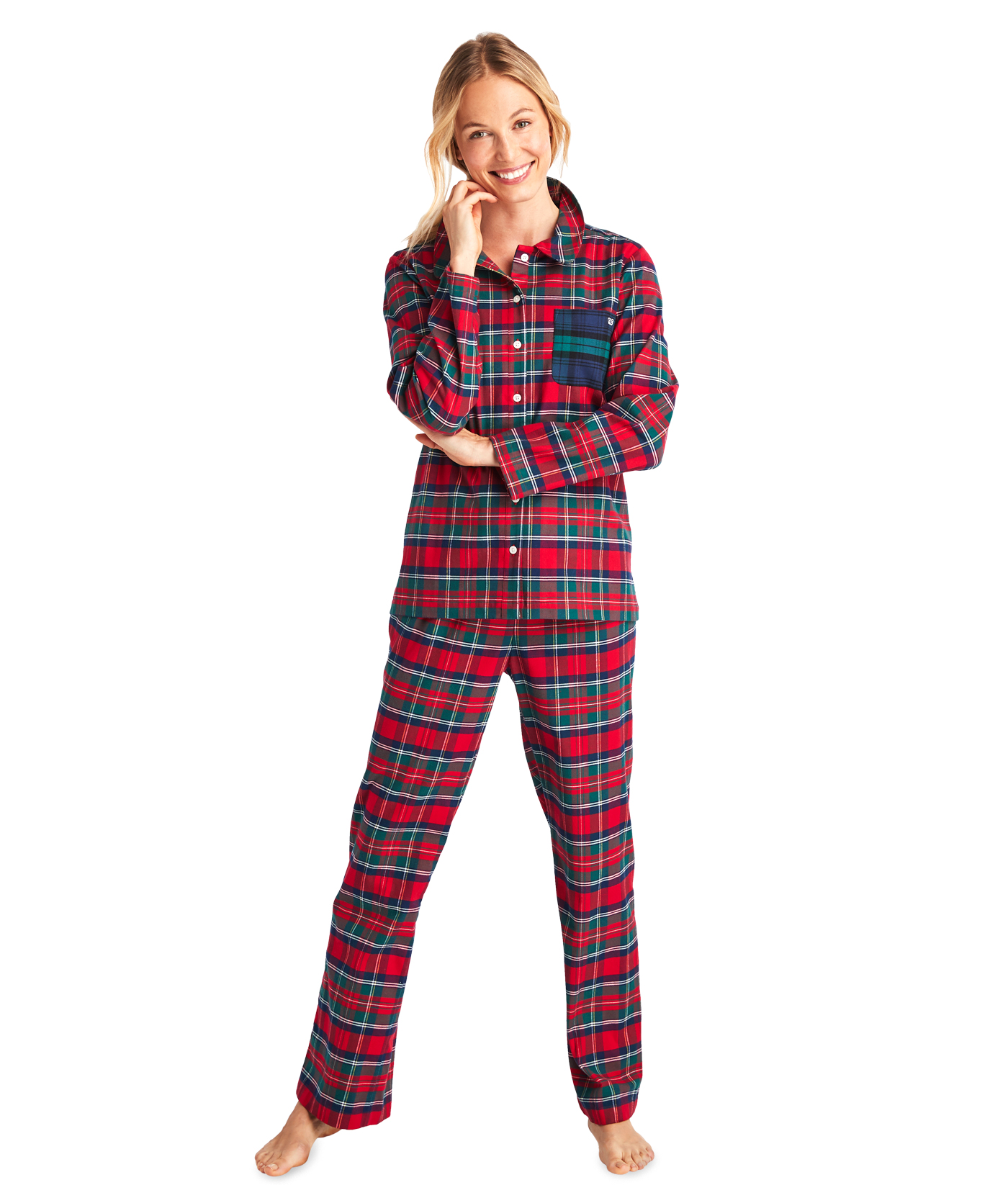 plaid pajamas