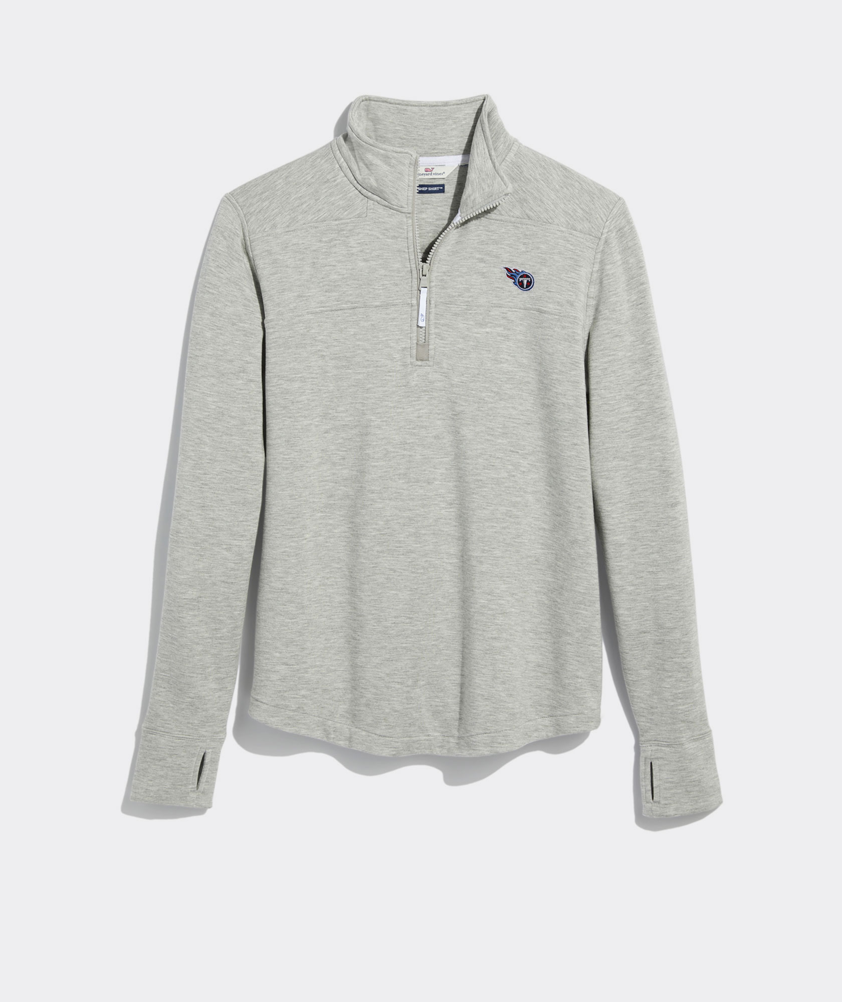 Tennessee Titans Vineyard Vines Every Day Should Feel This Good Long Sleeve  T-Shirt - Heathered Gray