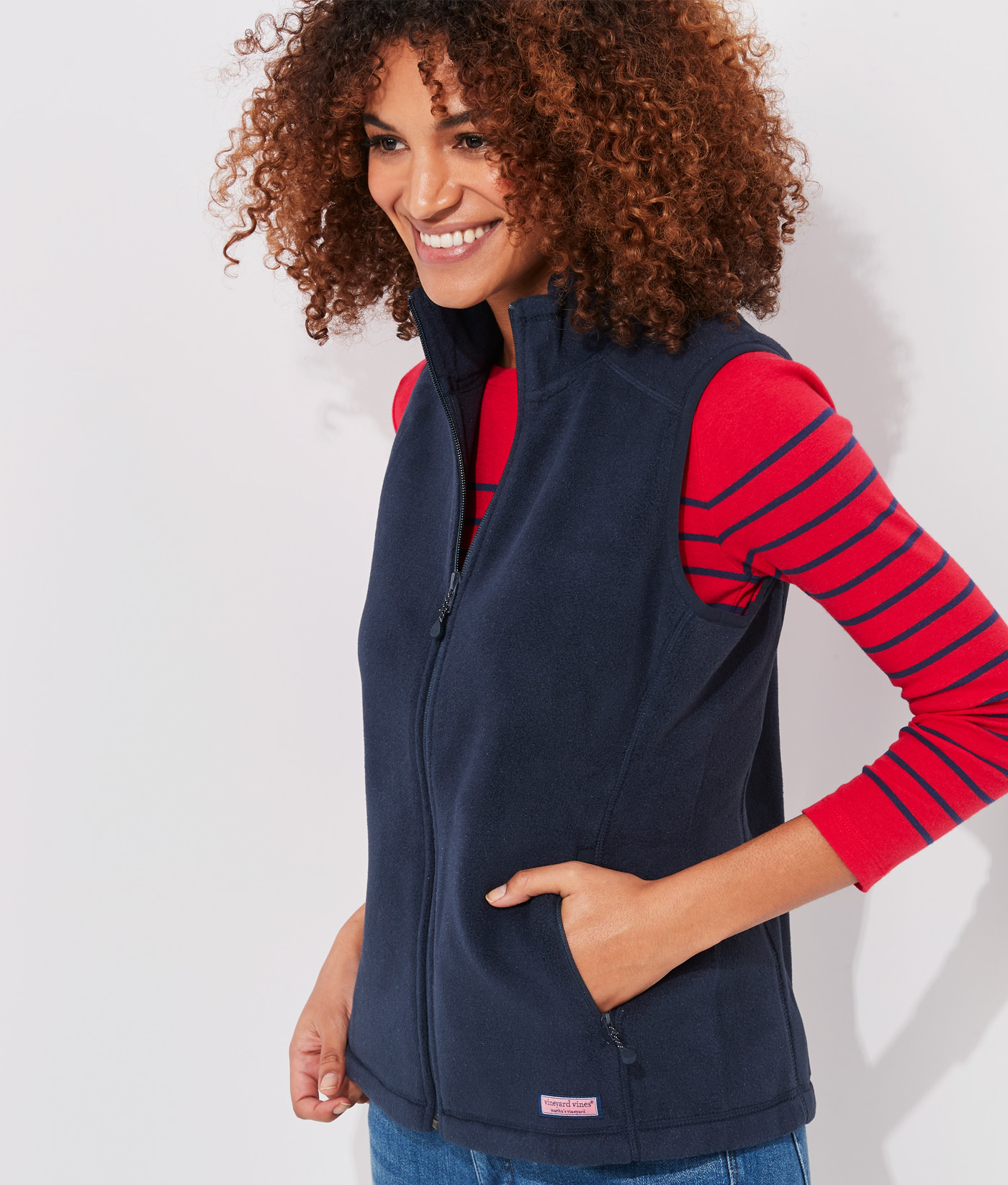 Boston Red Sox Vineyard Vines Women's Westerly Vest - Navy