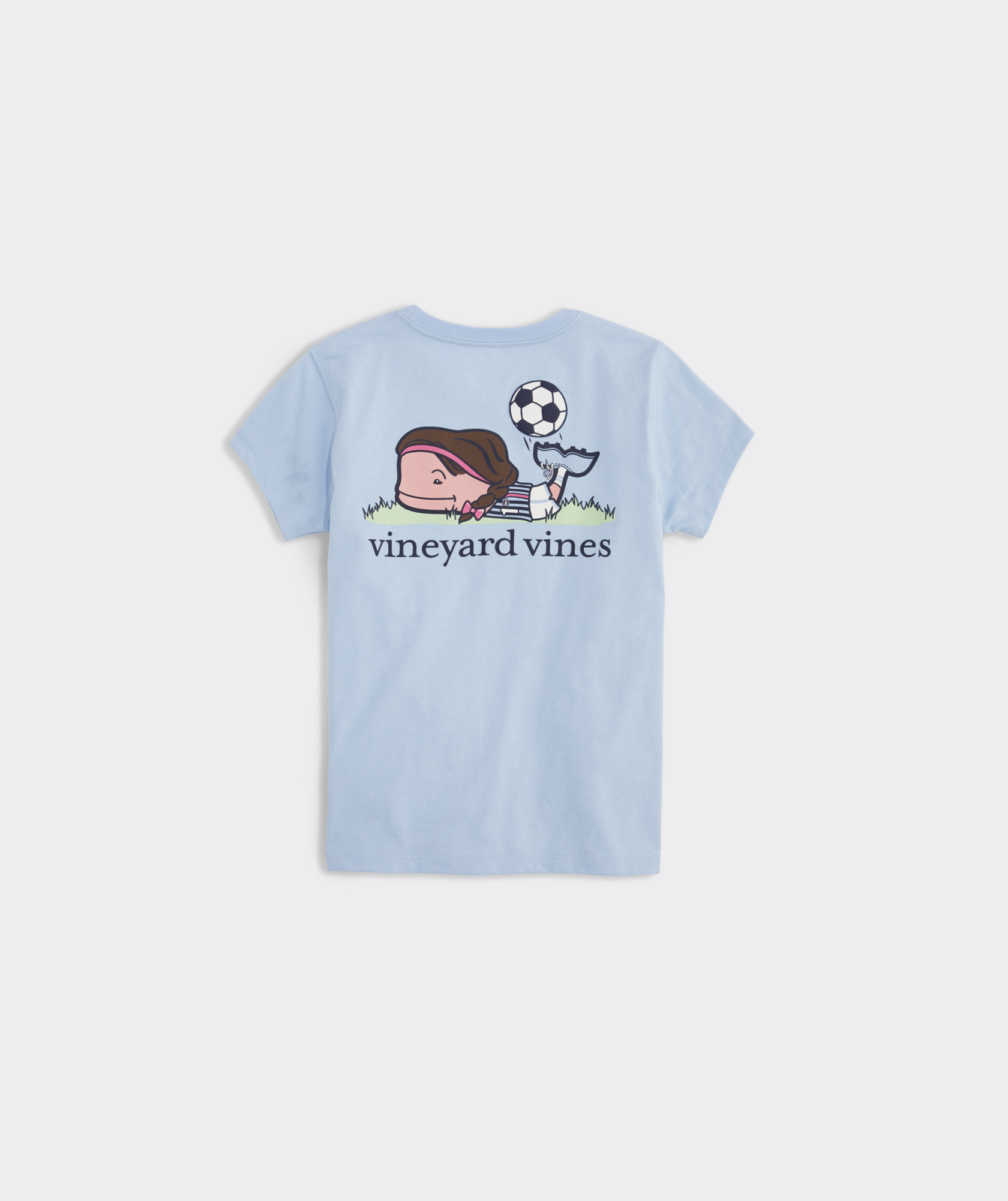 Shop Girls Soccer Whale Short Sleeve Pocket Tee at vineyard vines