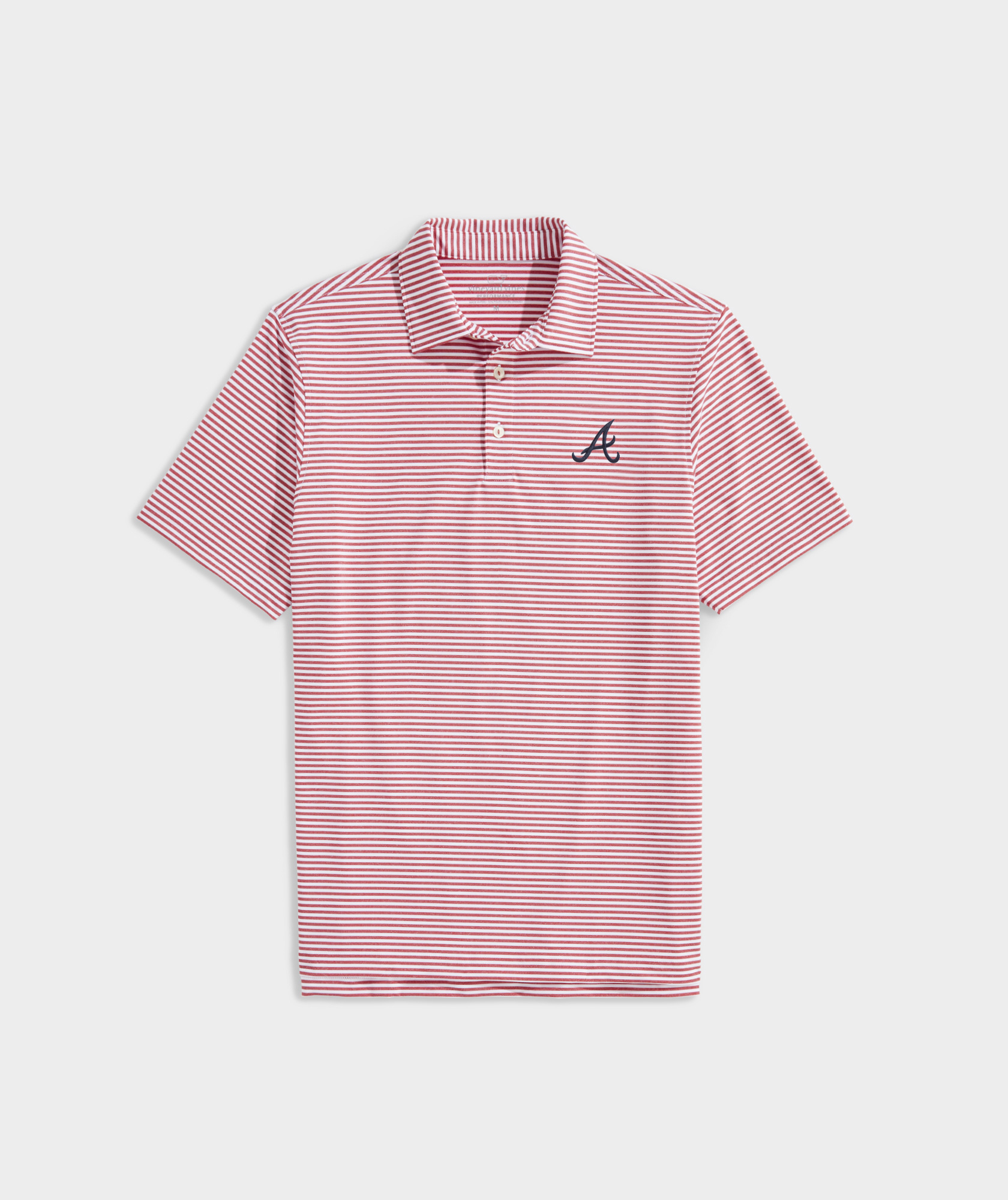 Vineyard Vines Atlanta Braves Winstead Stripe Sankaty Polo