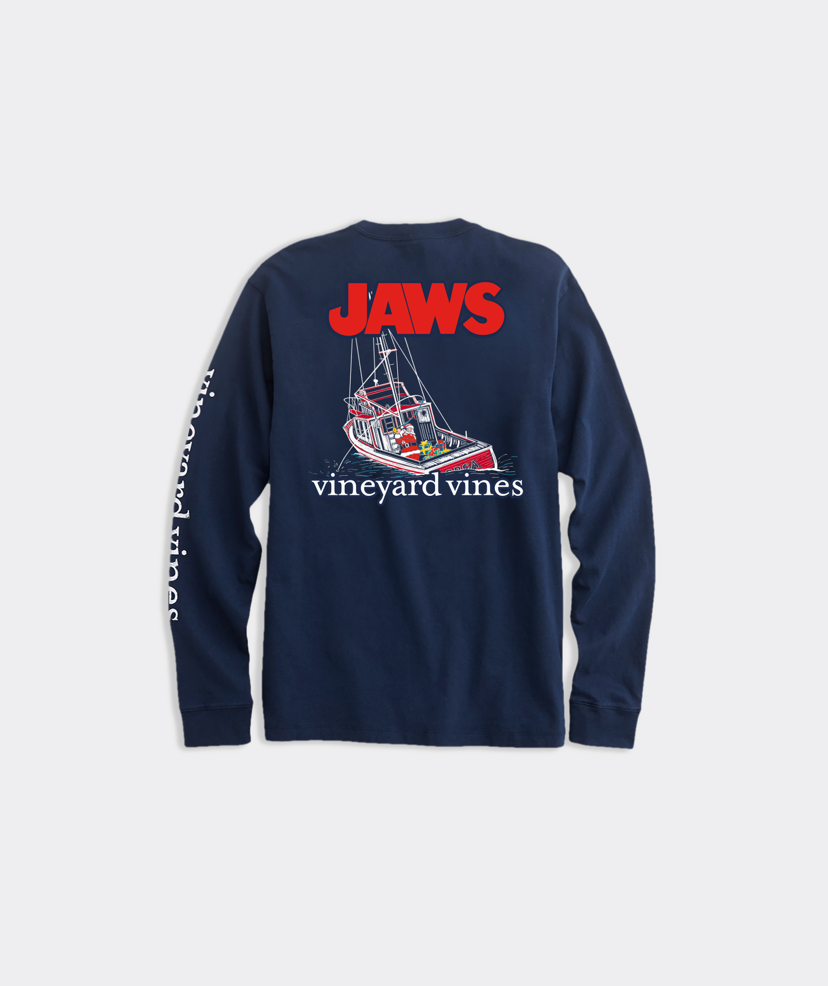 Shop JAWs x vineyard vines Holiday Orca LongSleeve Pocket Tee at