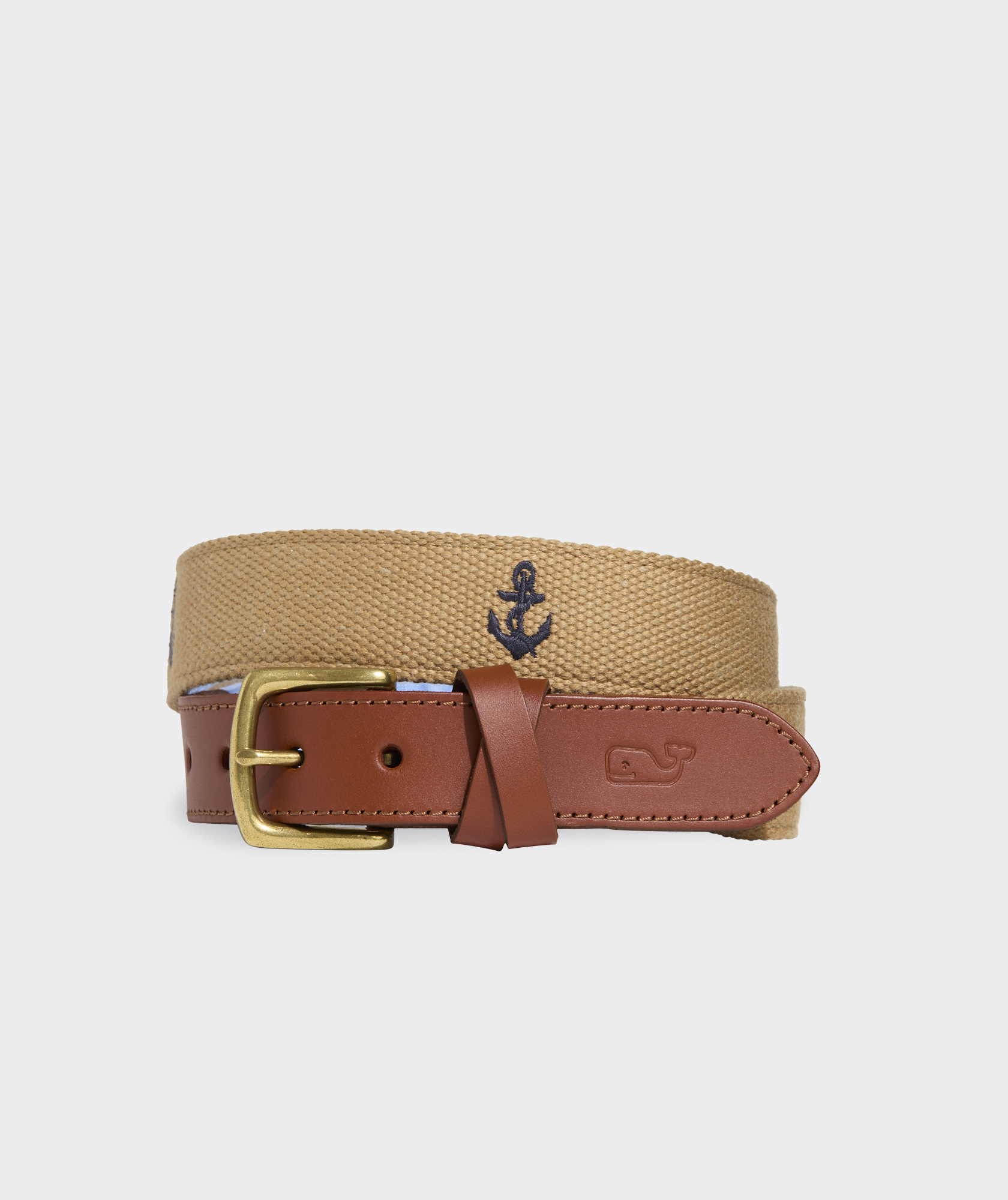 Shop Roped Anchor Embroidered Canvas Club Belt at vineyard vines