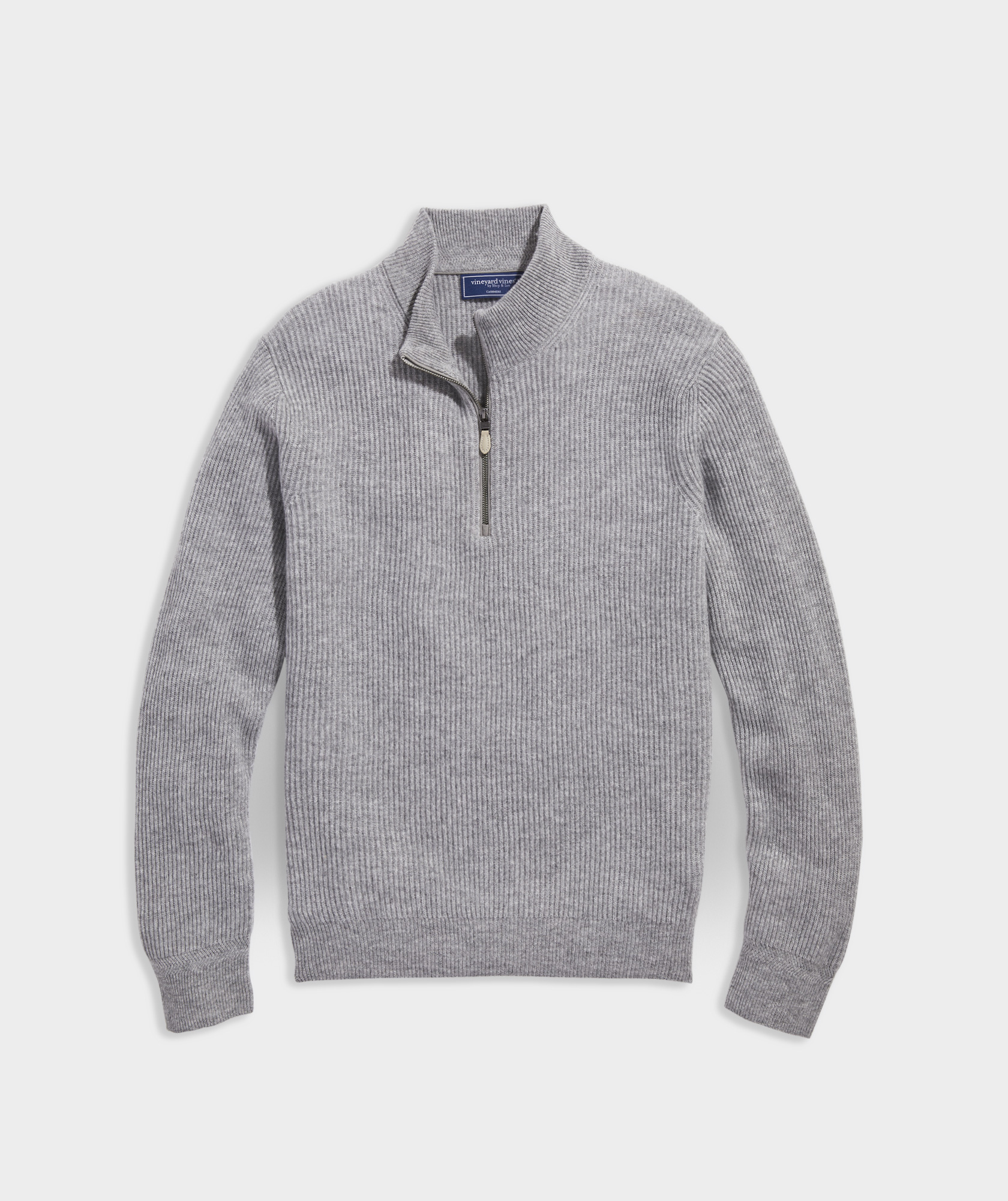 Shop Cashmere Fisherman Rib Quarter-Zip Sweater at vineyard vines