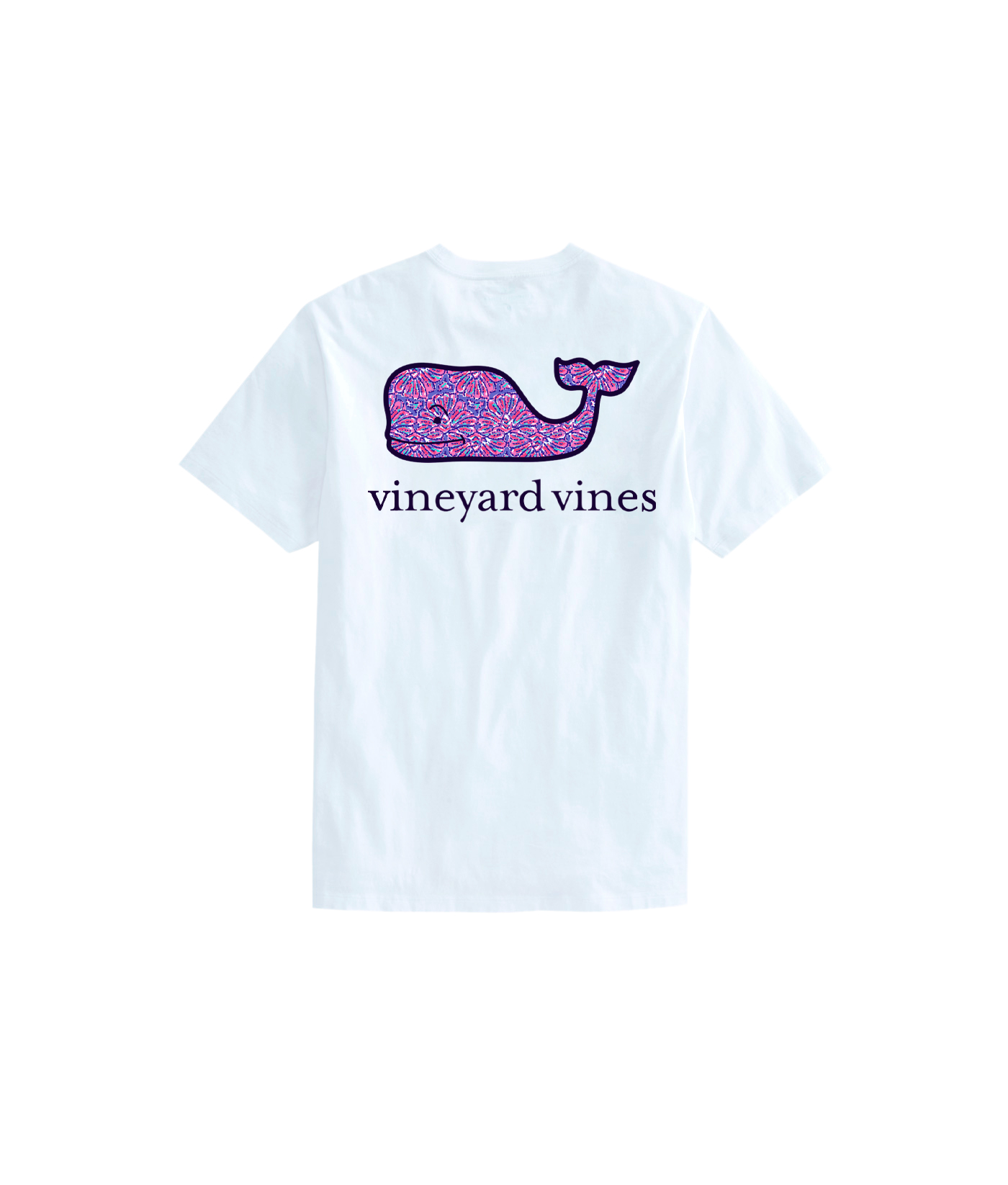 Womens Tees: Patchwork Whale Tee for Women - Vineyard Vines