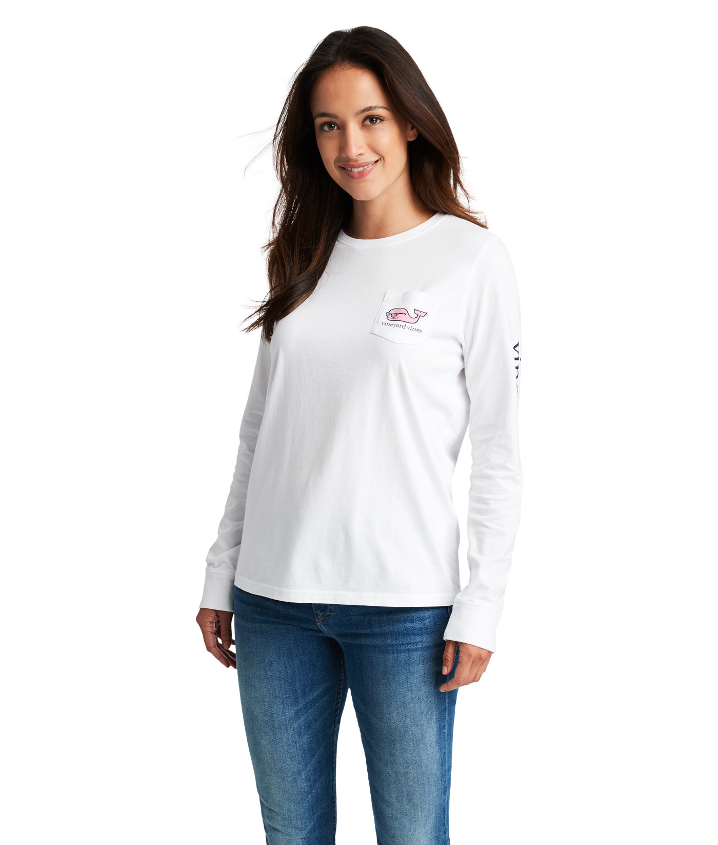 Shop Long-Sleeve 4th Of July Whale Pocket Tee at vineyard vines