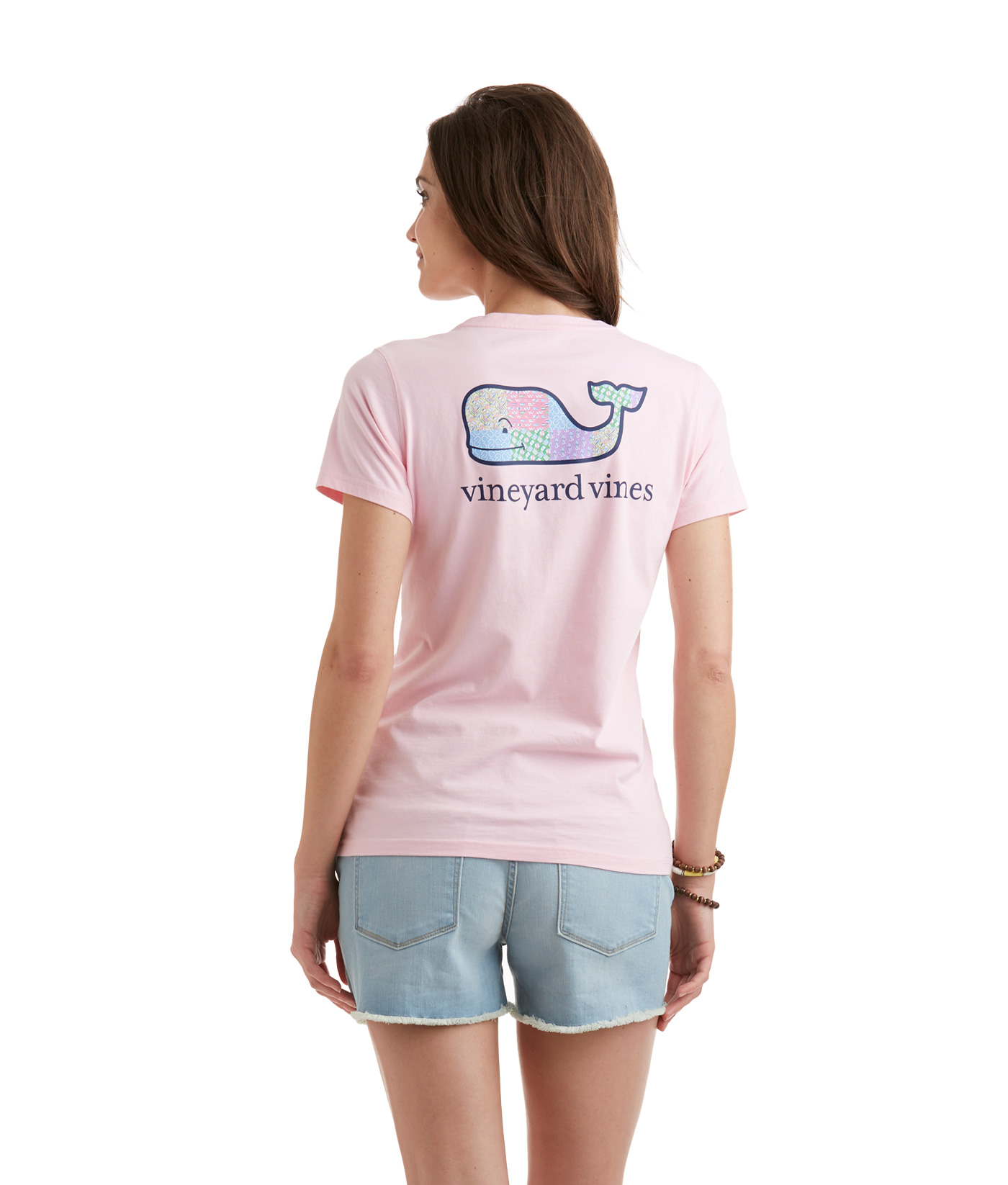 Womens Tees: Patchwork Whale Tee for Women - Vineyard Vines