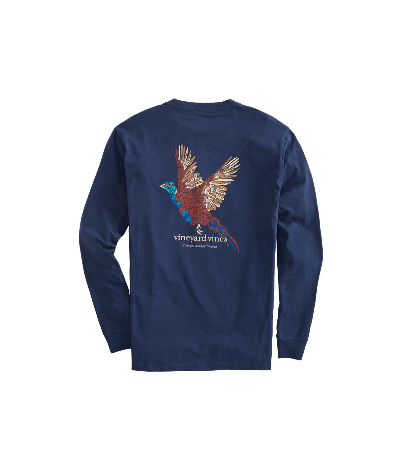 Big Tall Camo Pheasant Long Sleeve Pocket Tee