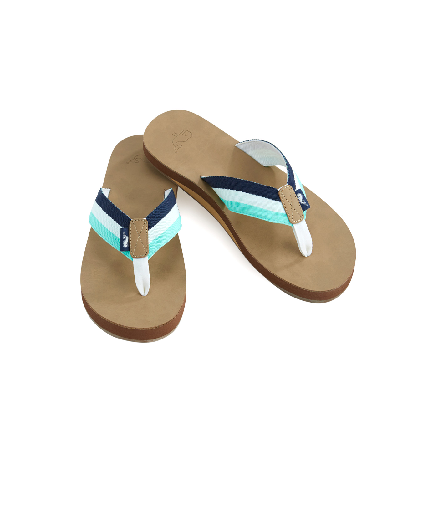 vineyard vines leather flip flops