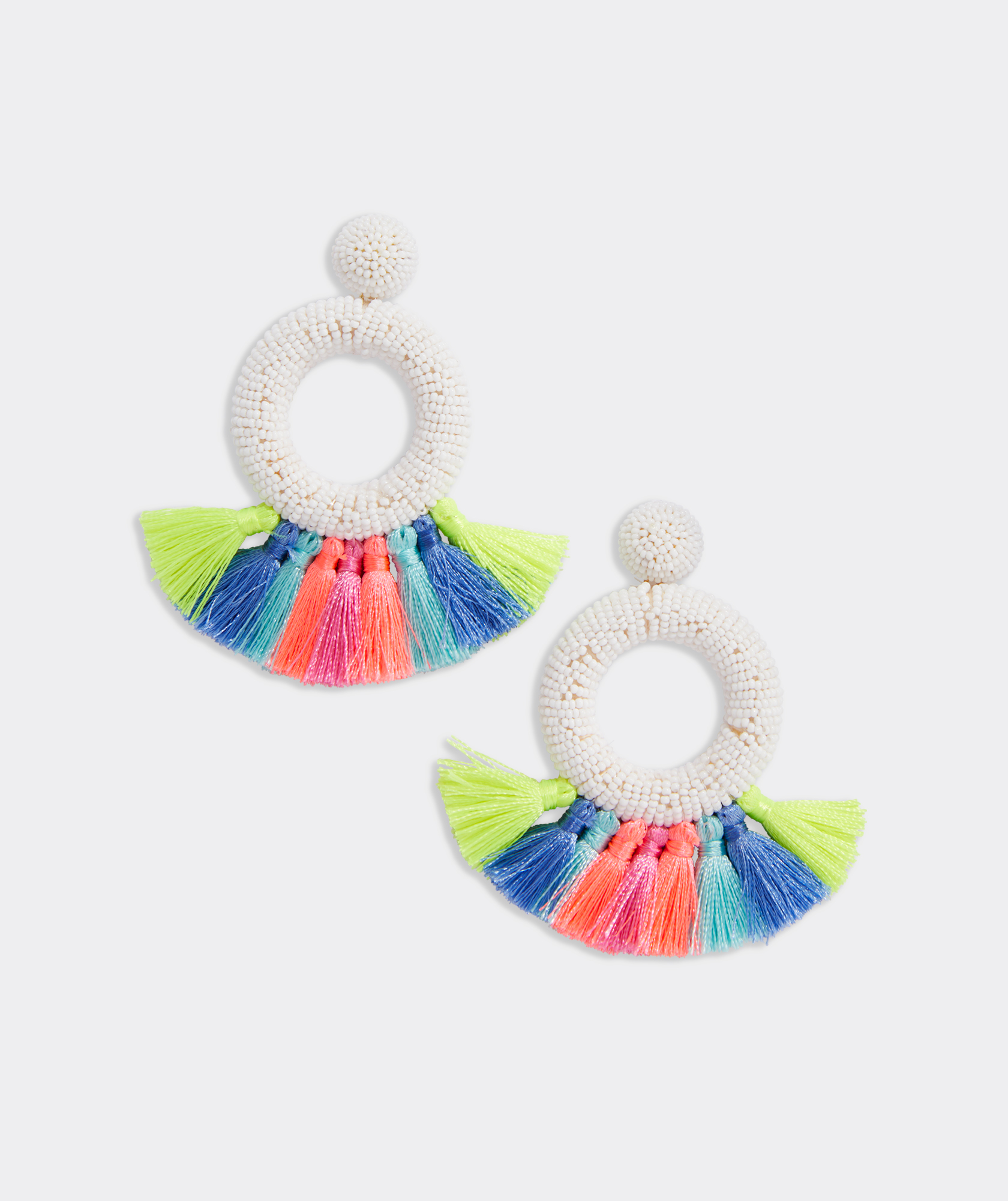 colourful tassel earrings