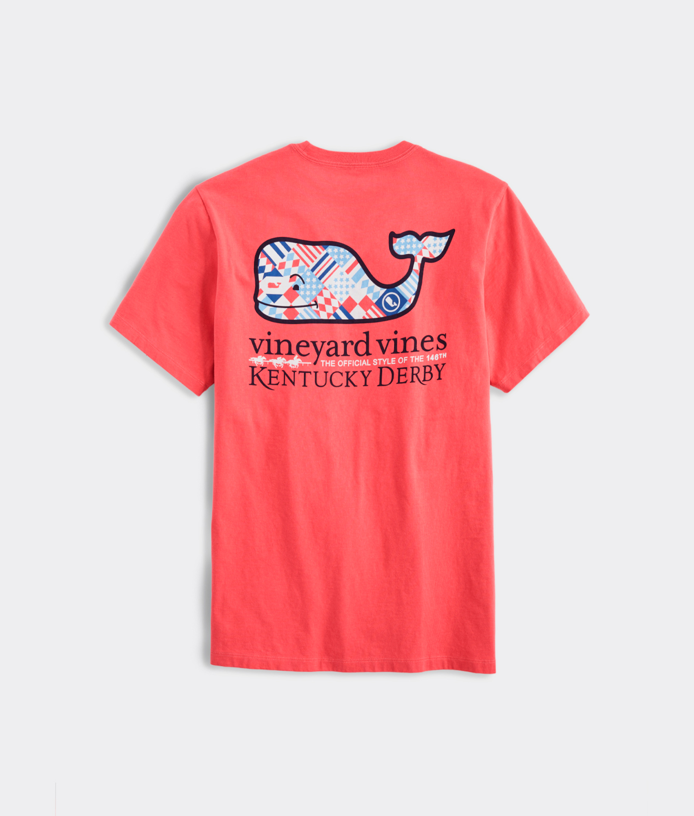 Shop Kentucky Derby Red, White & Blue Patchwork Whale Short-Sleeve Pocket  Tee at vineyard vines