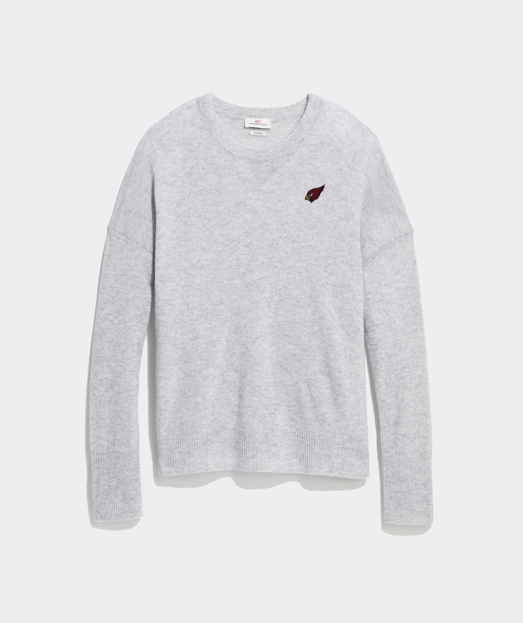 Arizona Cardinals Vineyard Vines Holiday Long Sleeve T-Shirt - Heathered  Gray