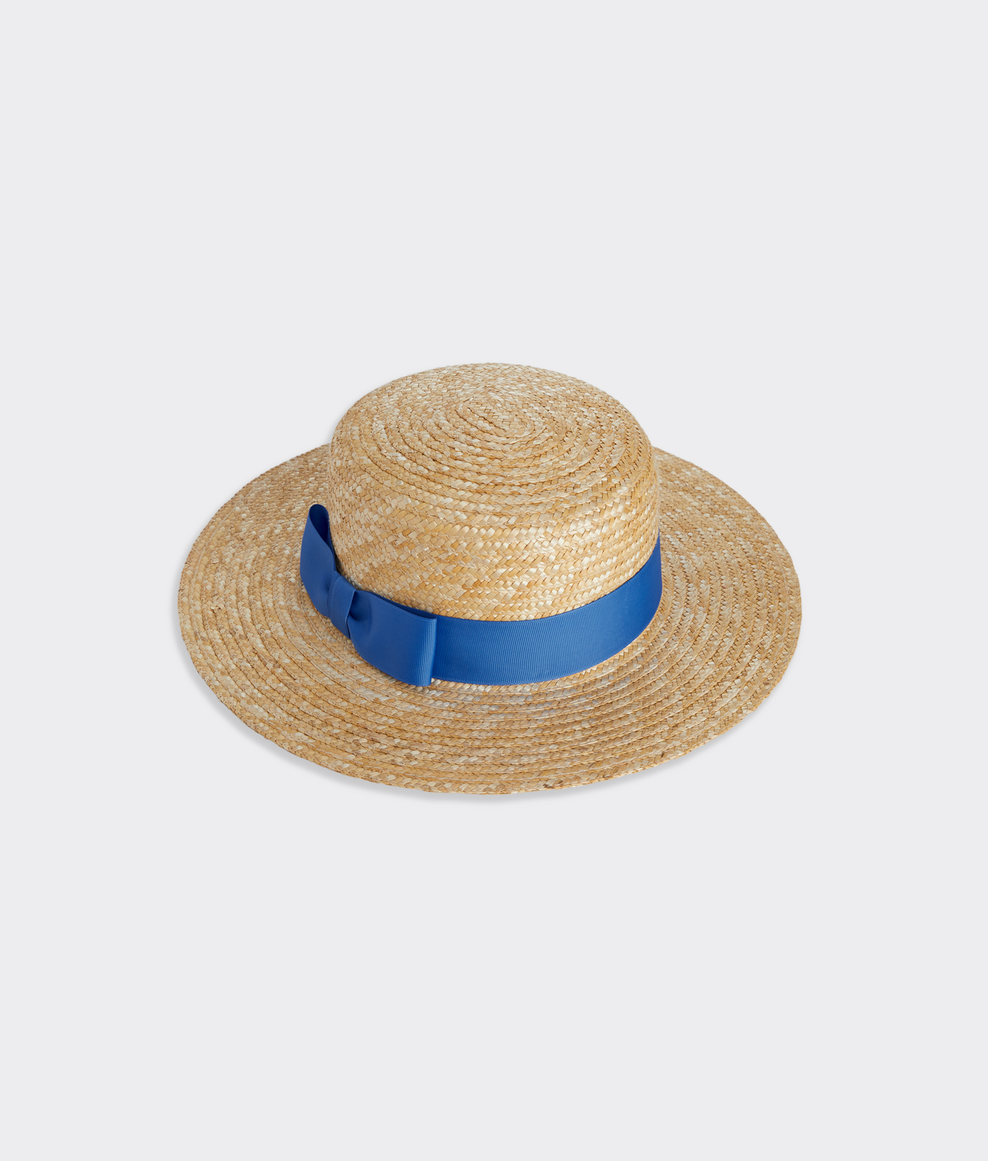 blue boater hat