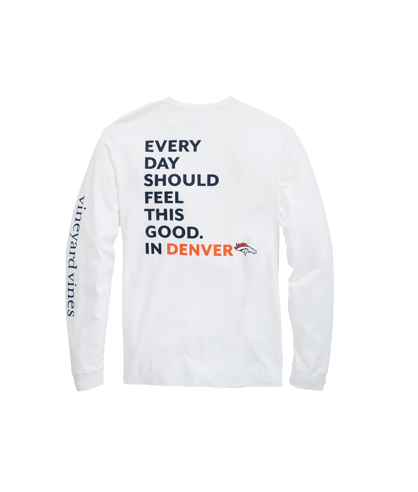 Shop Womens Cashmere Crewneck - Denver Broncos at vineyard vines