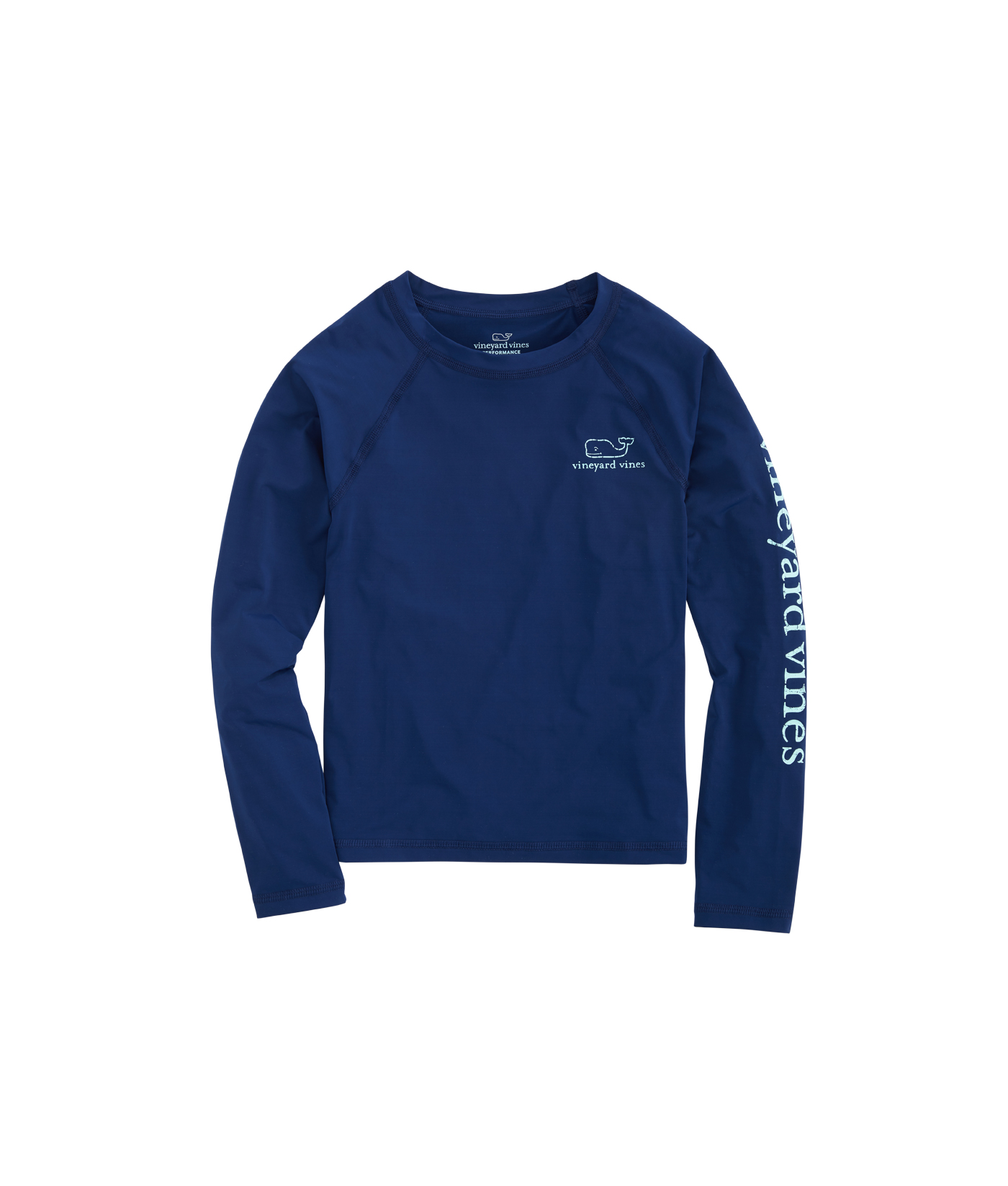 Shop Girls Long-Sleeve Vintage Whale Rashguard at vineyard vines