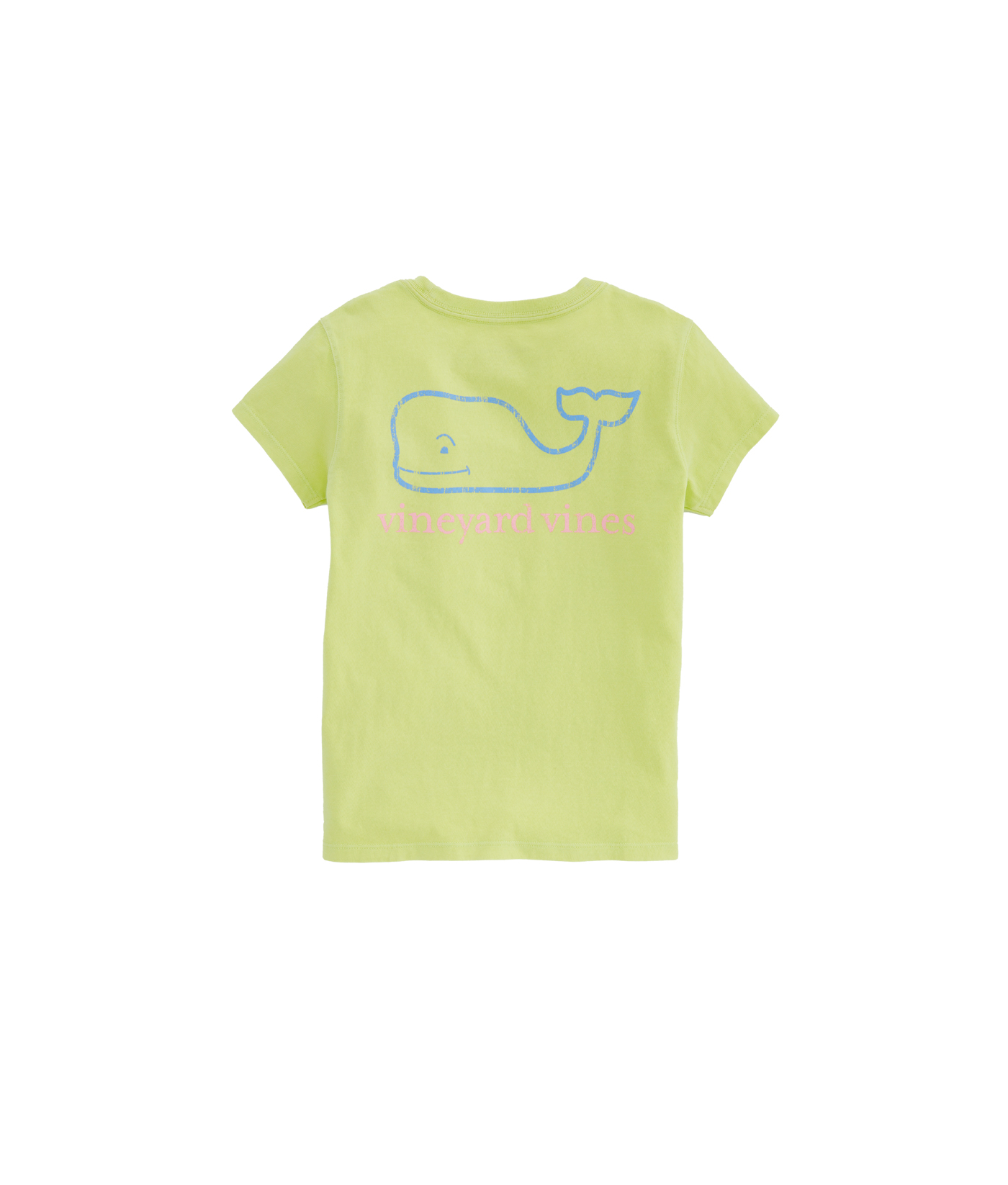 Shop Girls Garment-Dyed Two-Tone Vintage Whale Tee at vineyard vines